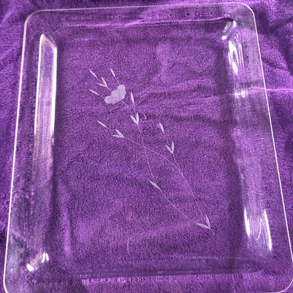 Princess House Kitchen Rare Crystal Platter Large Princess House